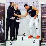 On the podium (Photo Sian Pollitt)