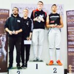 On the podium (Photo Sian Pollitt)