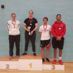 Peter Barwell (gold), Matt Billing (silver) with Dan Robinson and Kamal Minott (bronzes)
